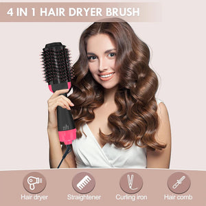 4 in 1 hair straightener curling iron styling comb