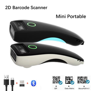 Mini Barcode Scanner W6 Wireless 1D 2D CMOS