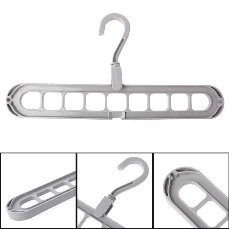 Magic Clothes Hangers, 4 Pack Wardrobe Hangers Multi Functional Closet Hangers Rotate Anti-Skid Folding