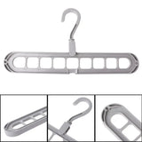 Magic Clothes Hangers, 4 Pack Wardrobe Hangers Multi Functional Closet Hangers Rotate Anti-Skid Folding