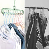 Magic Clothes Hangers, 4 Pack Wardrobe Hangers Multi Functional Closet Hangers Rotate Anti-Skid Folding