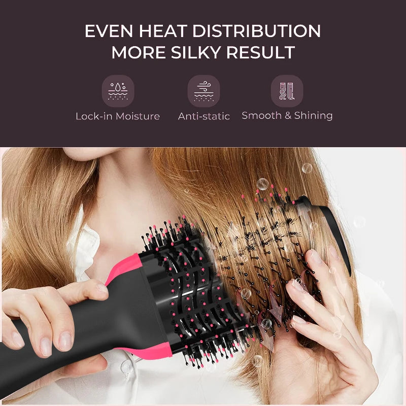 4 in 1 hair straightener curling iron styling comb
