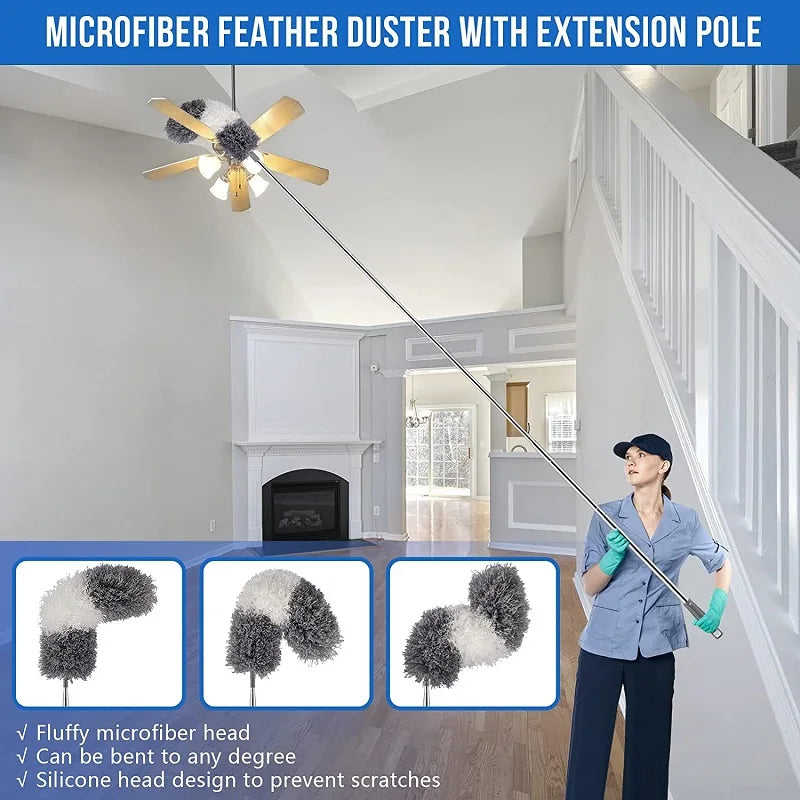Duster Brush Microfiber Duster Extendable Gap