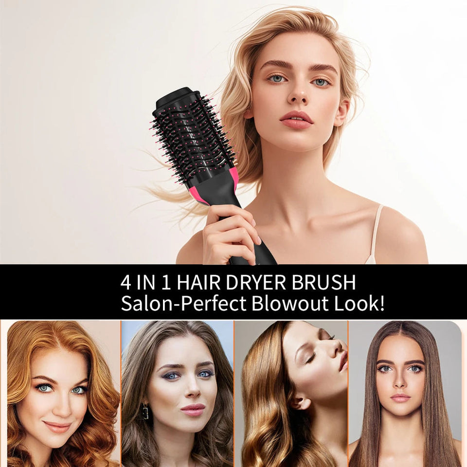 4 in 1 hair straightener curling iron styling comb