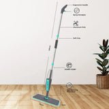60° Rotation Flat Spray Floor Mop Broom For Cleaning