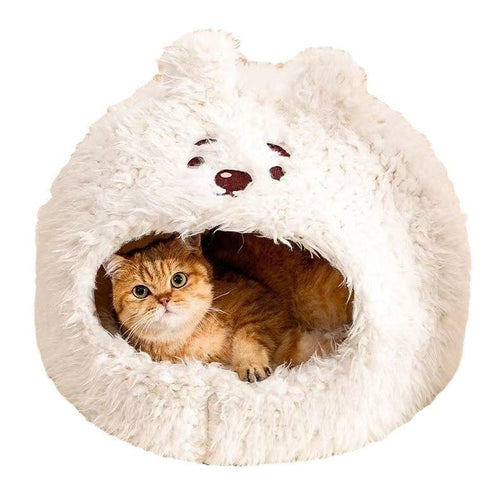 Warm Plush Cat Nest