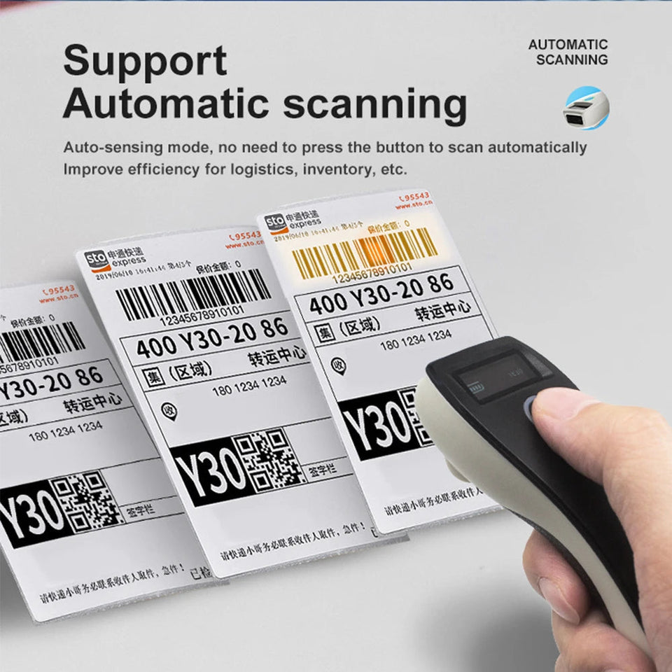Mini Barcode Scanner W6 Wireless 1D 2D CMOS