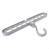 Magic Clothes Hangers, 4 Pack Wardrobe Hangers Multi Functional Closet Hangers Rotate Anti-Skid Folding