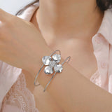 Cazador Trendy Flower Cuff Bracelets for Women