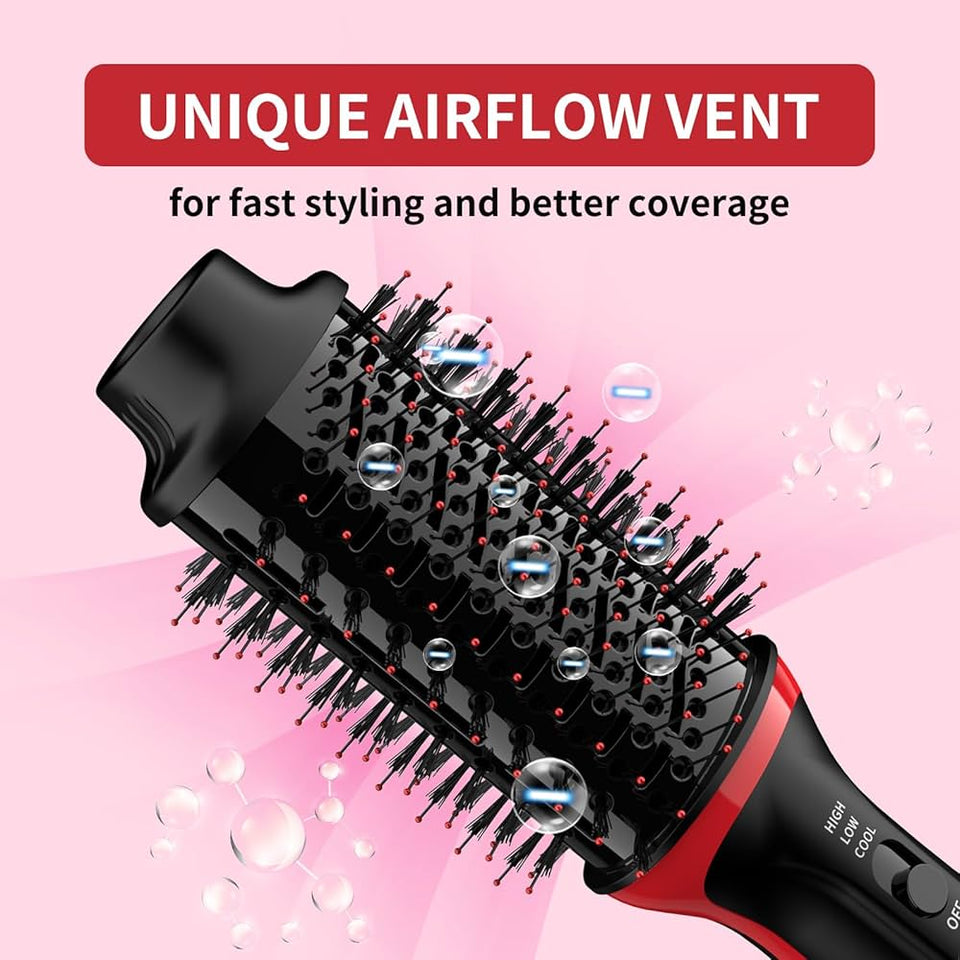 4 in 1 hair straightener curling iron styling comb