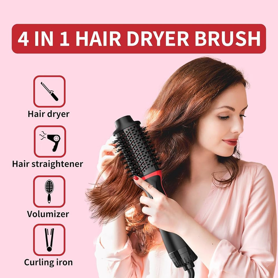 4 in 1 hair straightener curling iron styling comb