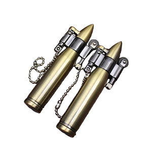 Retro Bullet Kerosene Lighter Keychain