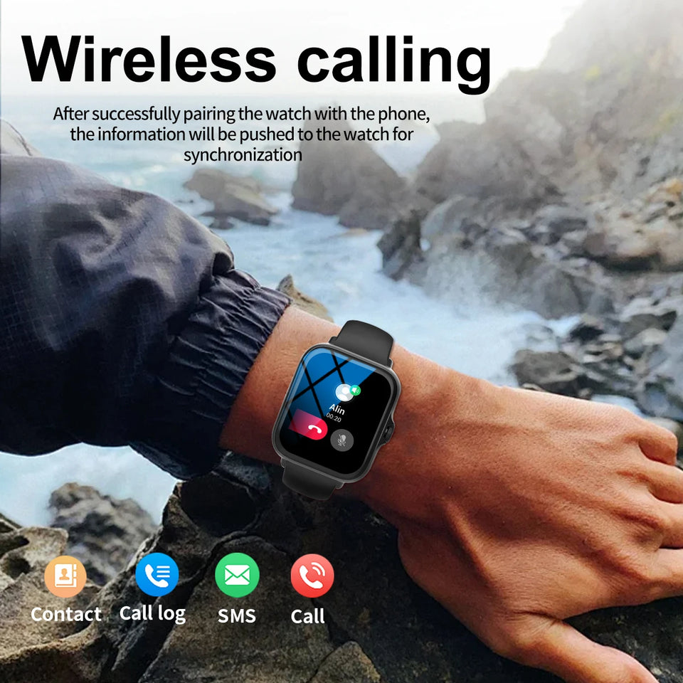 Smart Watch with Full Touch Screen and Fitness Tracking