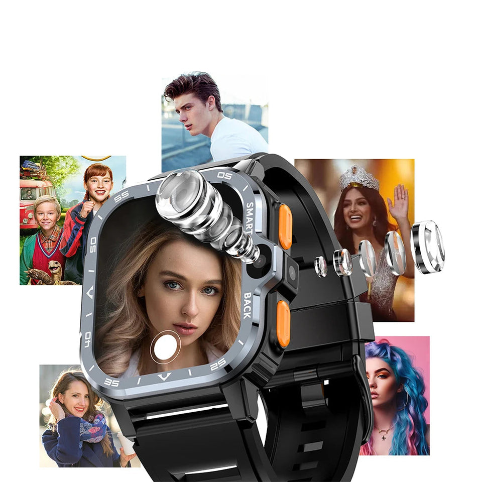 Android Smart Watch with Dual Camera & 4G SIM Support