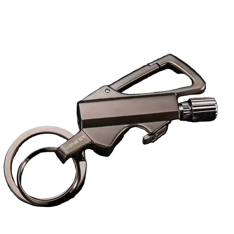 Multifunctional Kerosene Lighter Keychain with Bottle Opener