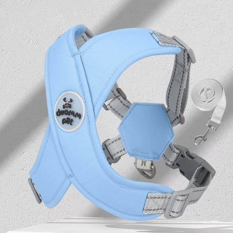 Reflective Pet Harness with Leash Set