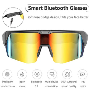 Cycling Bluetooth Smart Glasses with Audio & Calls