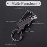 Multifunctional Kerosene Lighter Keychain with Bottle Opener