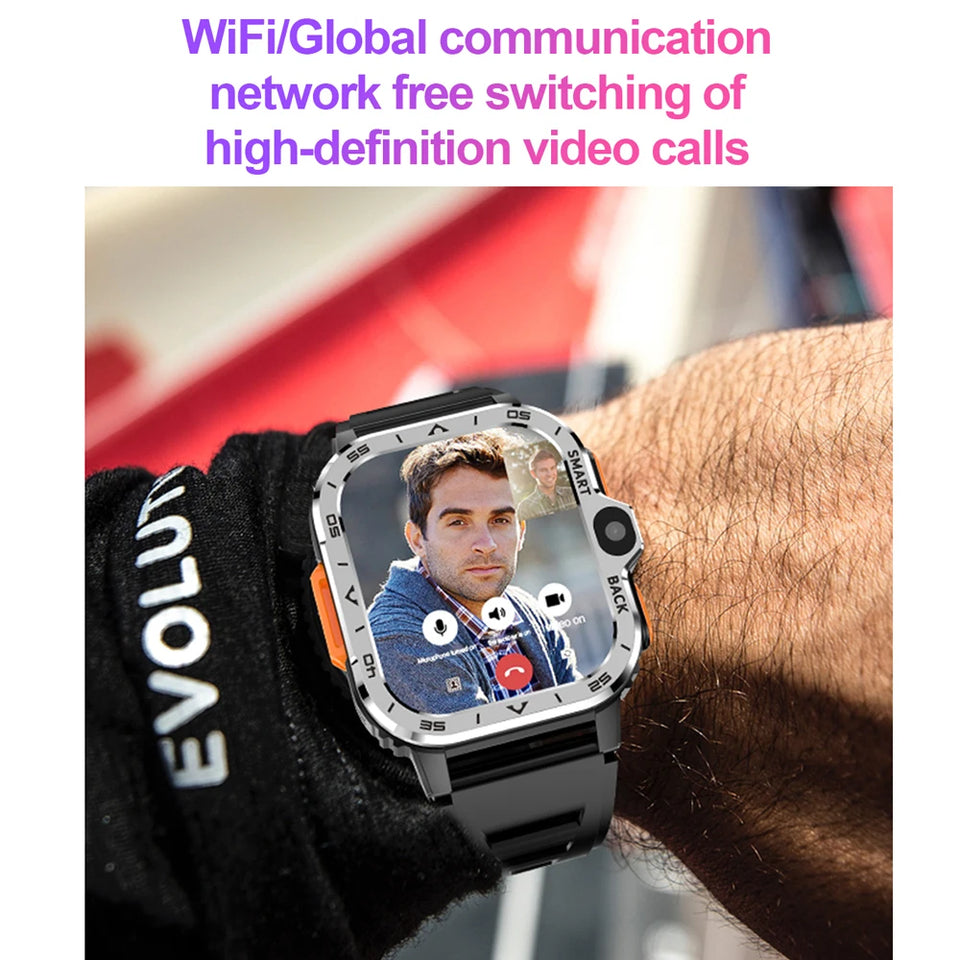 Android Smart Watch with Dual Camera & 4G SIM Support