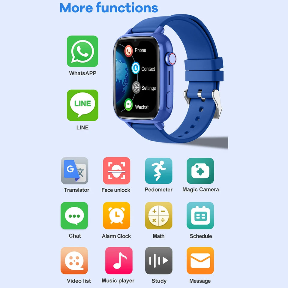 4G Kids Smart Watch with GPS & Video Call