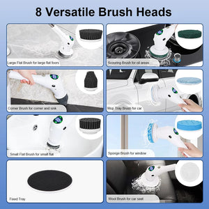 8-in-1 Electric Rotating Cleaning Brush