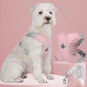 Reflective Pet Harness with Leash Set