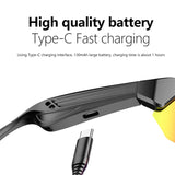 Cycling Bluetooth Smart Glasses with Audio & Calls