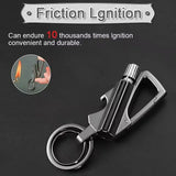 Multifunctional Kerosene Lighter Keychain with Bottle Opener