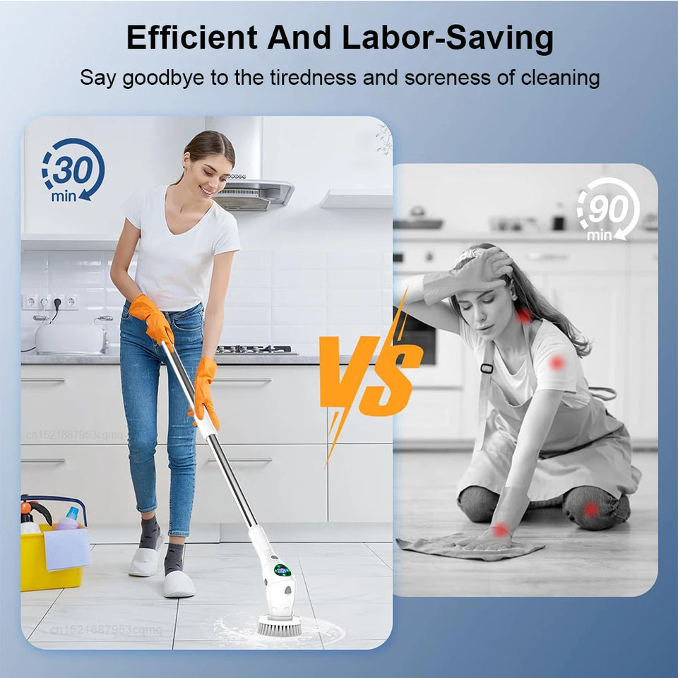 8-in-1 Electric Rotating Cleaning Brush