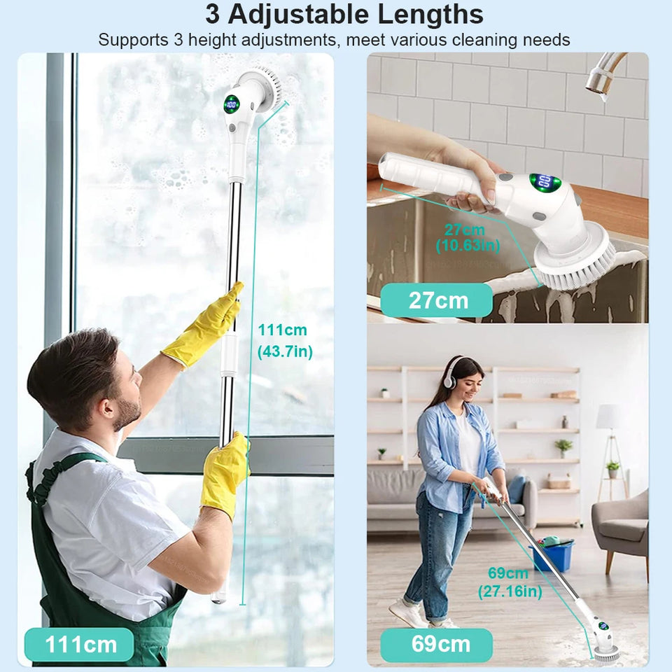 8-in-1 Electric Rotating Cleaning Brush
