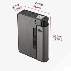 Portable Metal Cigarette Case for 10 King Size Cigarettes