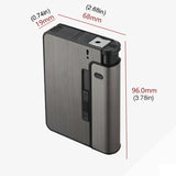 Portable Metal Cigarette Case for 10 King Size Cigarettes
