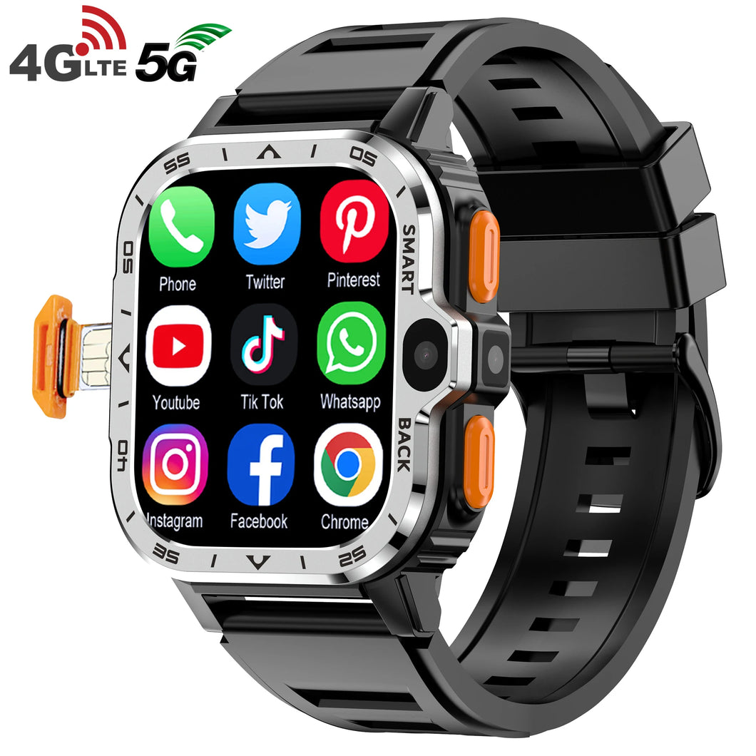 Android Smart Watch with Dual Camera & 4G SIM Support