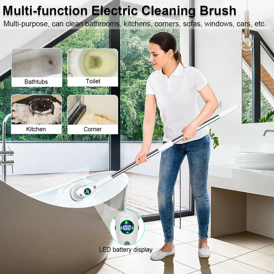 8-in-1 Electric Rotating Cleaning Brush