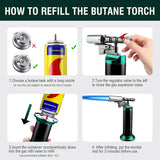 Adjustable Blue Flame Torch Lighter