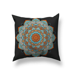 Short Plush Pillowcase Bohemian Ethnic Style Short Plush Material Sofa Cushion Cover