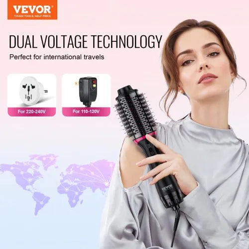 4 in 1 Hair Drying,Straightening,Curling,& Volumizing